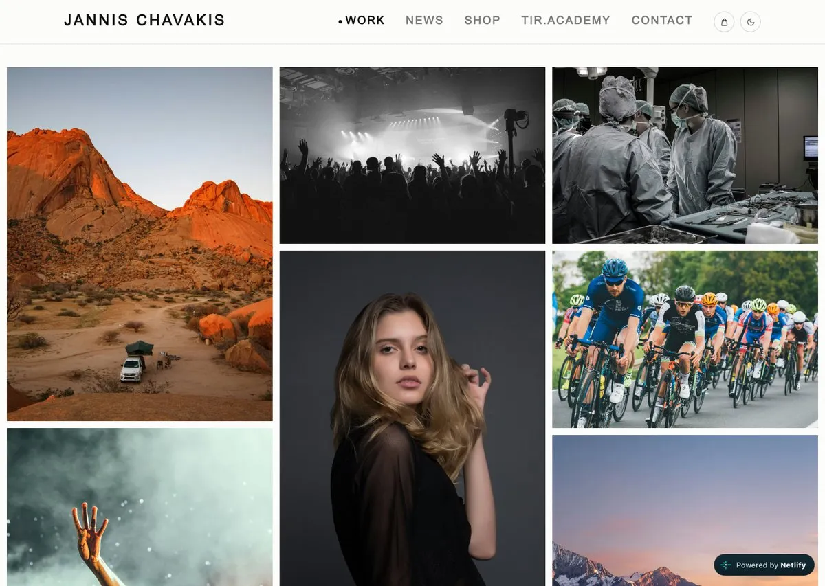 Screenshot der Webseite chavakis.com von Jannis Chavakis